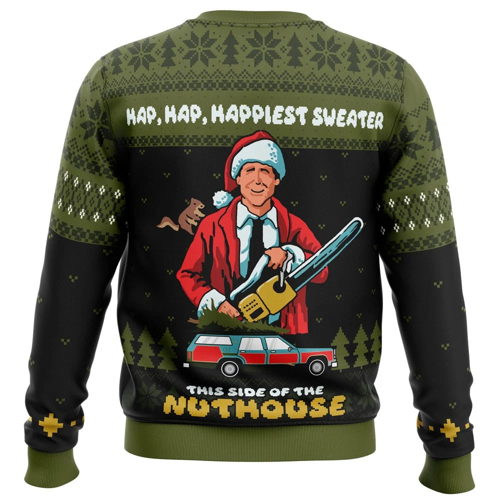 Hap Hap Happiest Nuthouse National Lampoon's Christmas Vacation Ugly Sweater