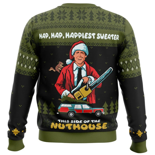 Hap Hap Happiest Nuthouse National Lampoon's Christmas Vacation Ugly Sweater