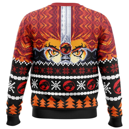 Ho Ho Hooo Holiday Thundercats Ugly Christmas Sweater 1