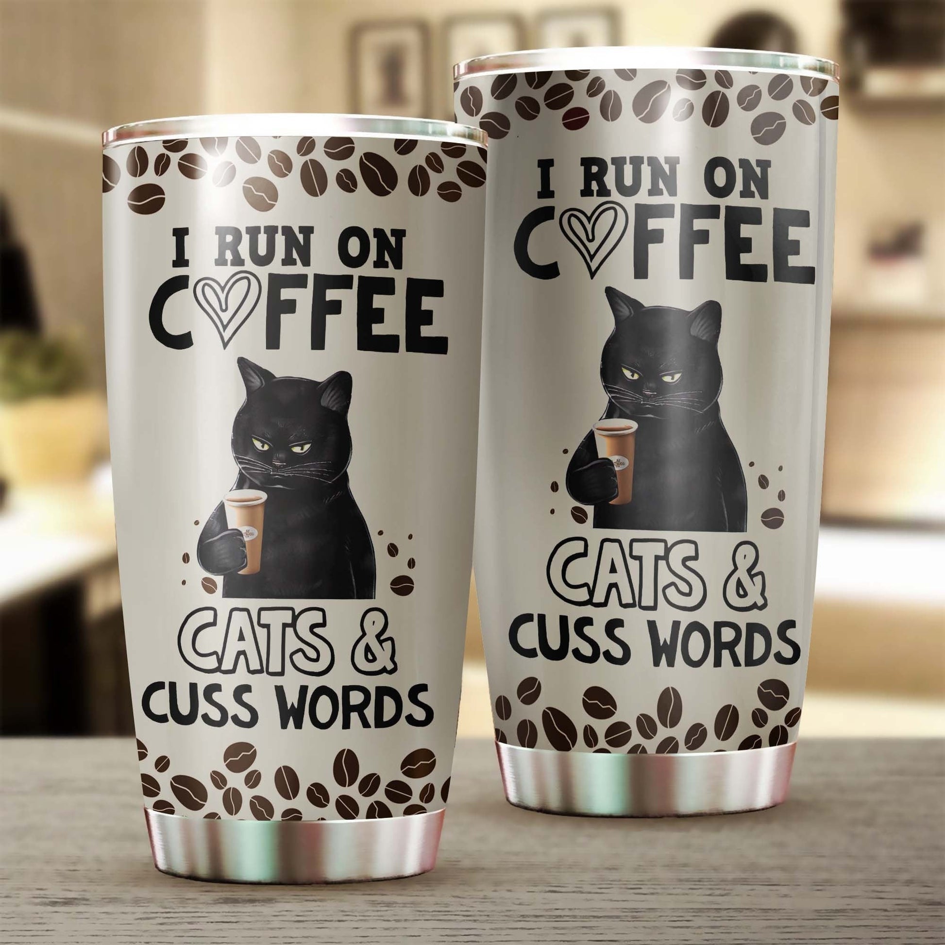 I Run On Coffee And Cats Tumbler