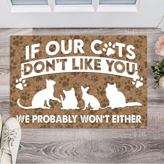 If Our Cats Dont Like You DoorMat