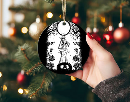 Jack and Sally Couple Disney Vacation Gift Ornament 2