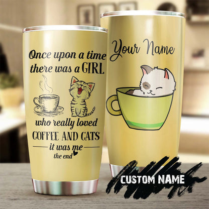 Just A Girl Who Loves Cats Personalized Tumbler