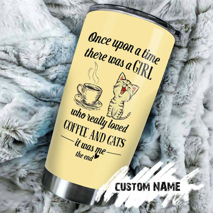 Just A Girl Who Loves Cats Personalized Tumbler 1