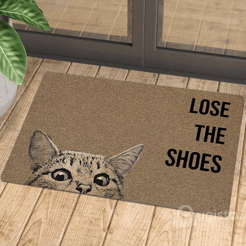 Lose The Shoes Cat All Over Printing Doormat