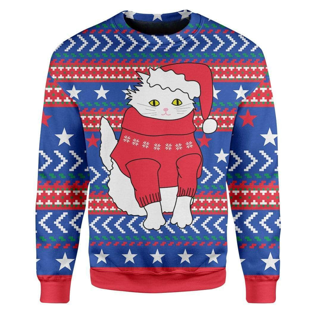 Meowy Cat Ugly Christmas Sweater