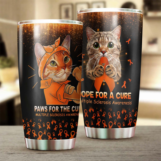 Msa Cat Paw For The Cure Tumbler