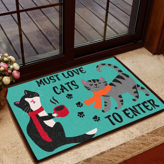 Must Love Cats To Enter DoorMat