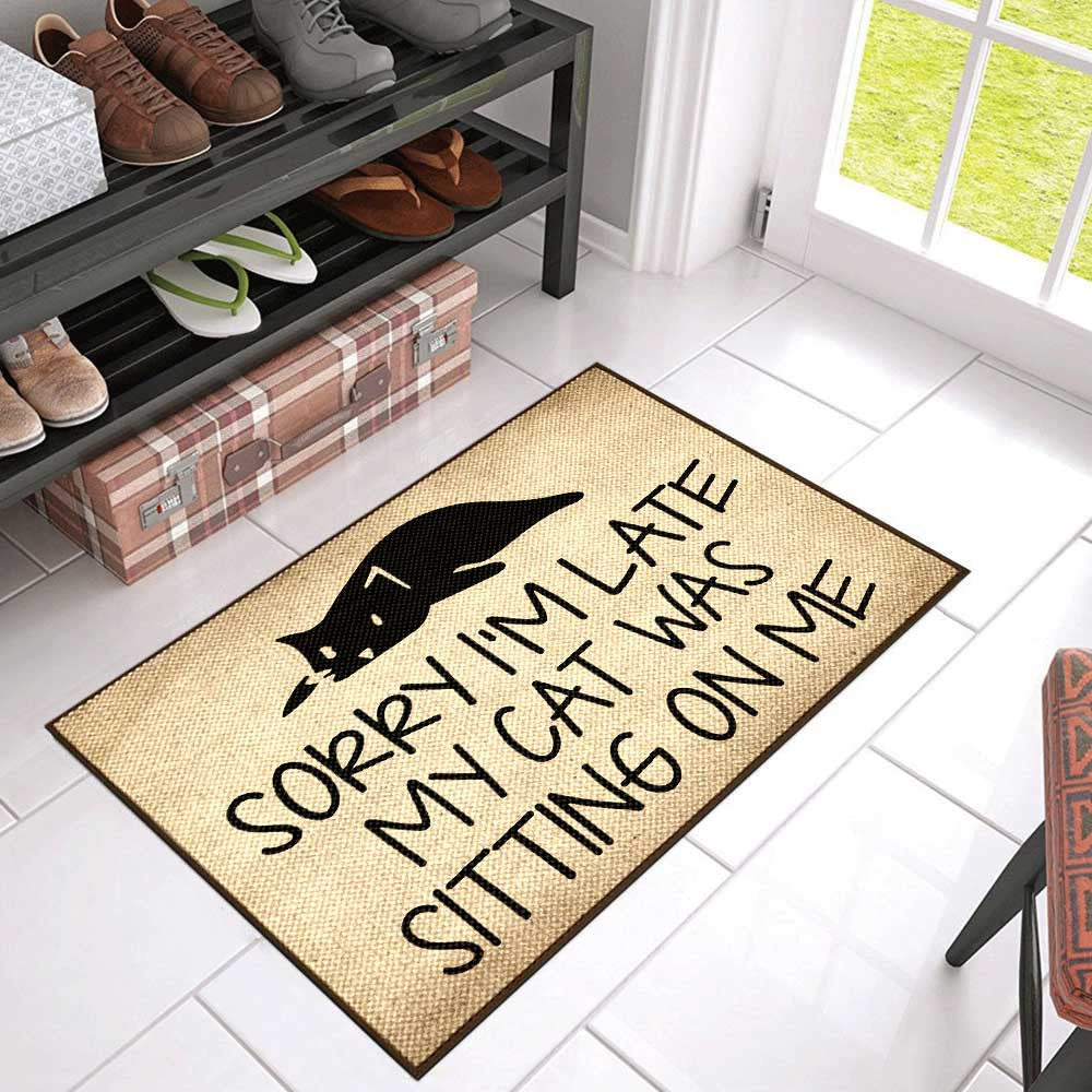 My Cat Was Sitting On Me DoorMat 2