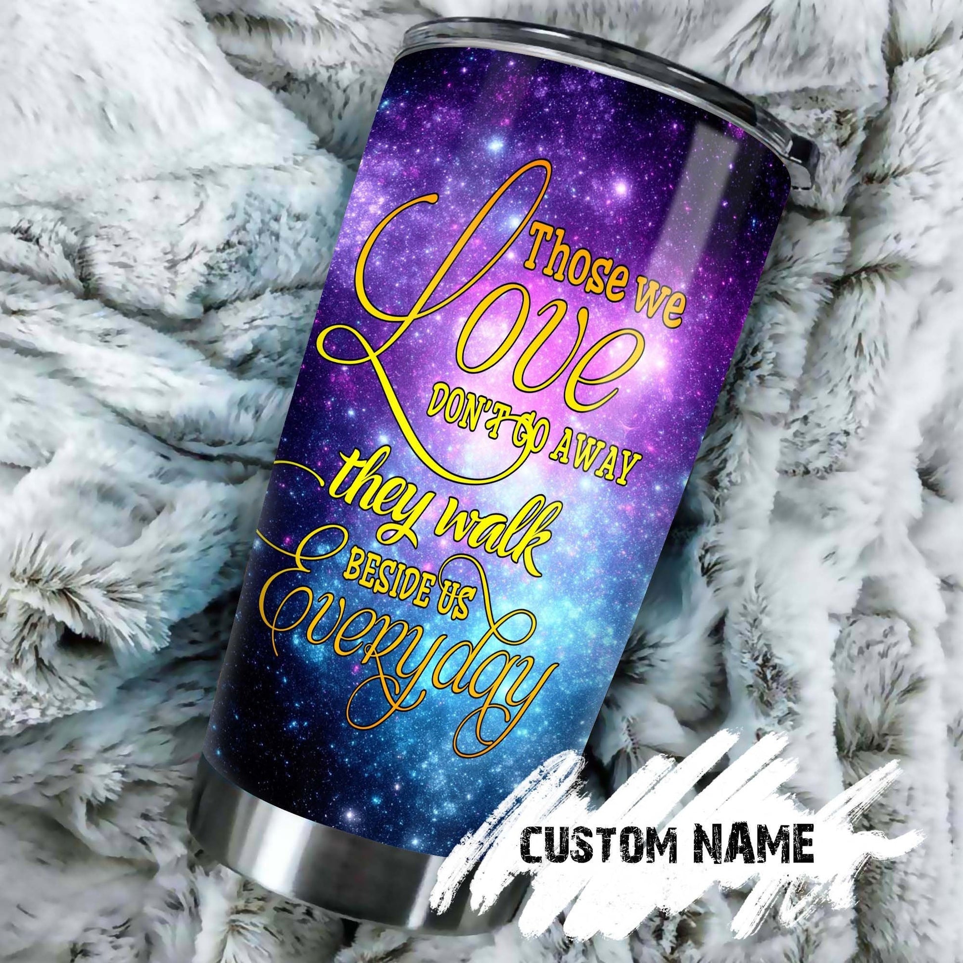Dont Go Away They Walk Beside Us Dreamcatcher Mandala Personalized Tumbler 1