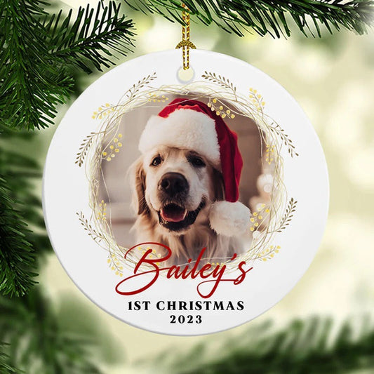 Personalized Pet Photo Ceramic Ornament