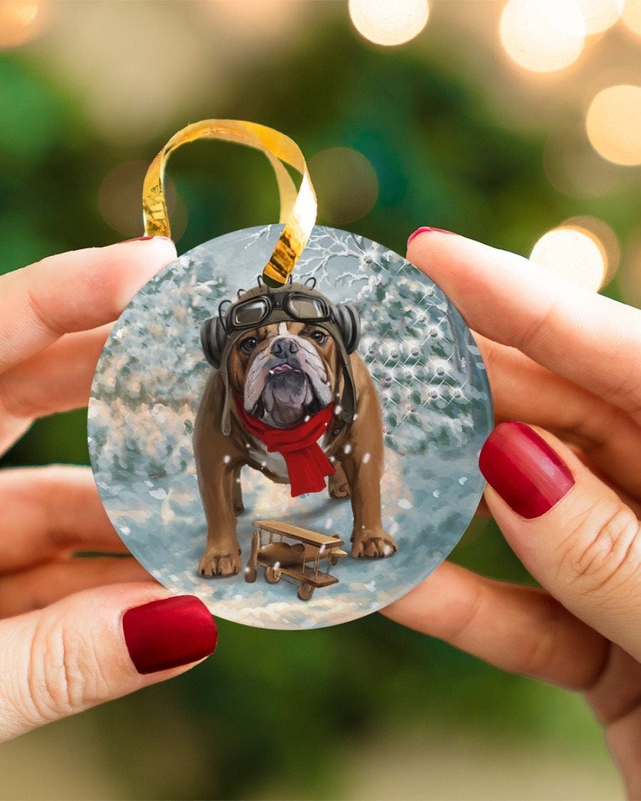 PetBullDog Dog Ceramic Ornament 1