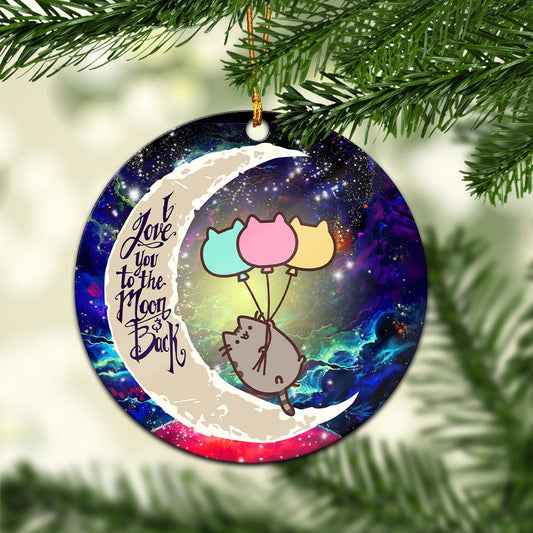 Pusheen Cat Love You To The Moon Ornament