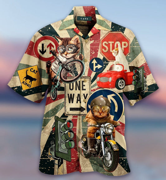 Racing Cats Hawaiian Shirt
