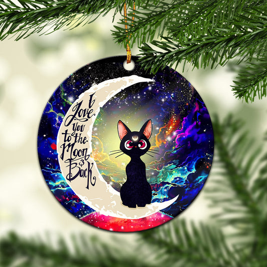 Sailor Moon Cat Love You To The Moon Galaxy Ornament