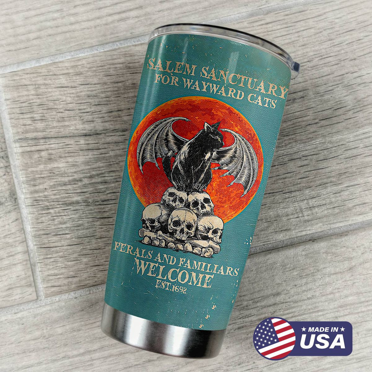 Salem Sanctuary For Wayward Cats Tumbler 1