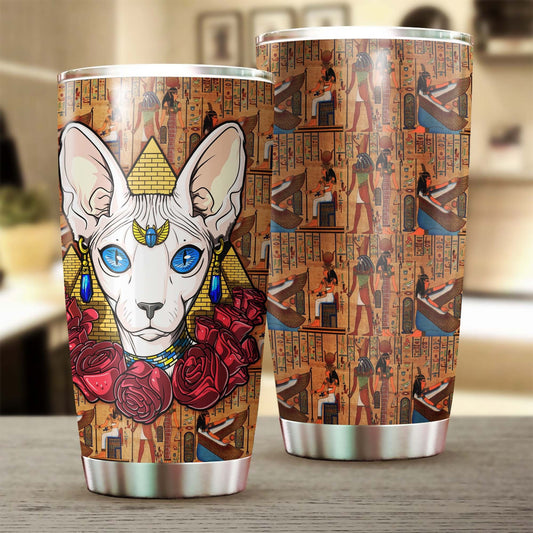 Sphynx Cat Ancient Egypt Tumbler