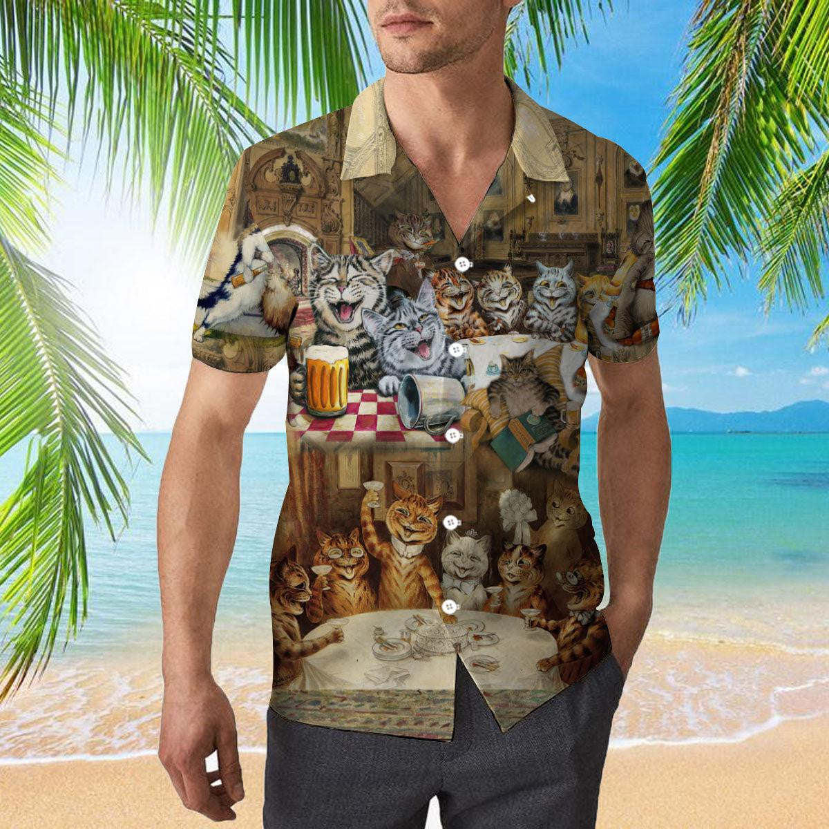 That's What Cat Do They Know Things They Drink Beer Hawaiian Shirt