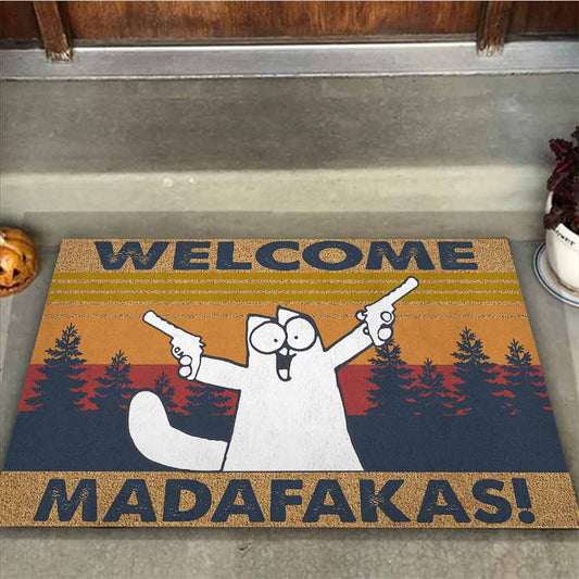 Welcome Madafakas DoorMat