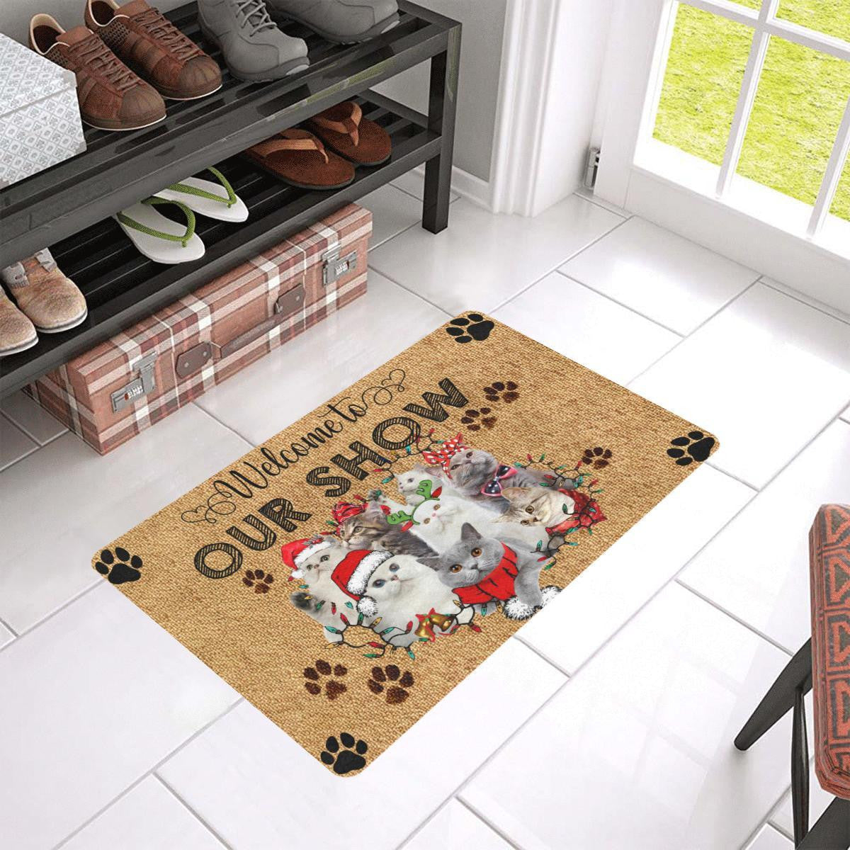 Welcome To Our Show Cat DoorMat
